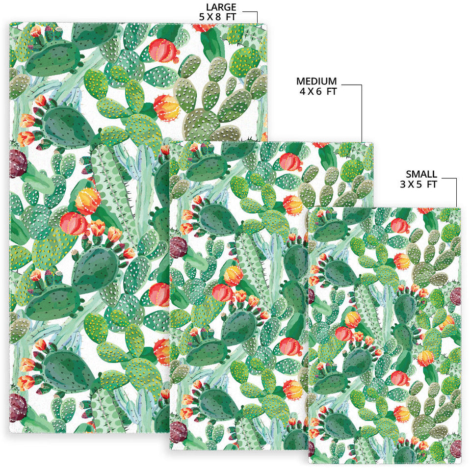 Cactus Design Pattern  Area Rug