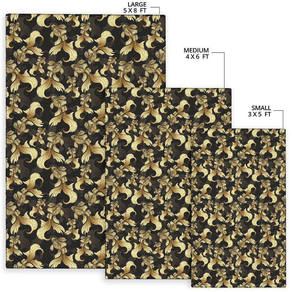 Goldfish Pattern Print Design 01 Area Rug