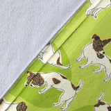 Jack Russel Pattern Print Design 01 Premium Blanket