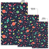 Colorful Space Pattern Planet Star Area Rug