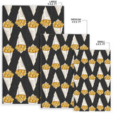 French Fries Dark Background Area Rug