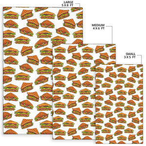 Sandwich Pattern Print Design 02 Area Rug