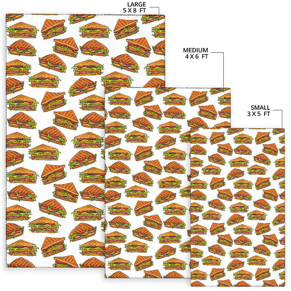 Sandwich Pattern Print Design 02 Area Rug