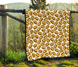 Hamburger Pattern Print Design 03 Premium Quilt