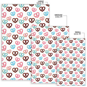 Pretzels Pattern Print Design 04 Area Rug