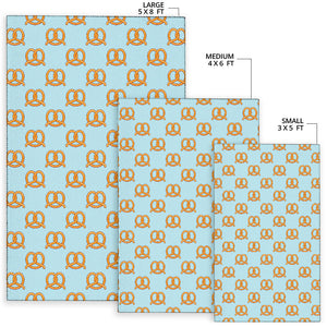 Pretzels Pattern Print Design 03 Area Rug