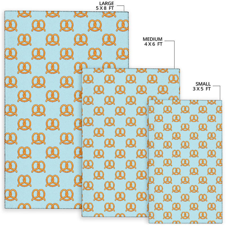 Pretzels Pattern Print Design 03 Area Rug
