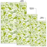 Cute Frog Dragonfly Pattern Area Rug