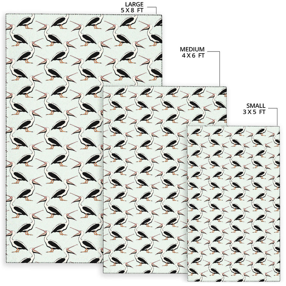 Pelican Pattern Print Design 02 Area Rug