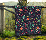 Colorful Space Pattern Planet Star Premium Quilt