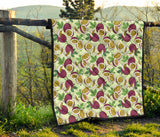 Passion Fruit Pattern Premium Quilt