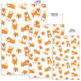 Brown Pomeranian Pattern Area Rug