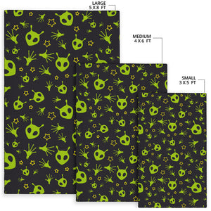 Alien Pattern Print Design 02 Area Rug