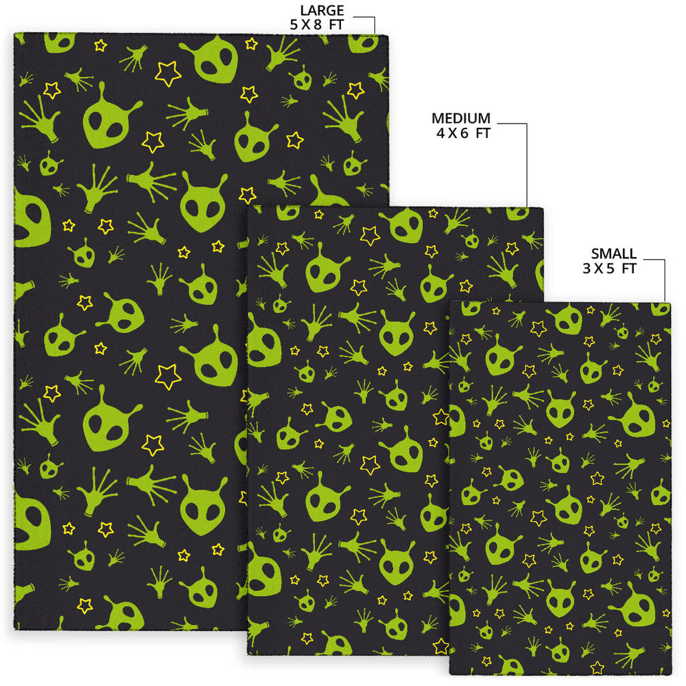 Alien Pattern Print Design 02 Area Rug