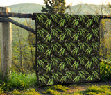 Green Peas Pattern Print Design 02 Premium Quilt