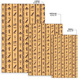 Egypt Hieroglyphics Pattern Print Design 02 Area Rug