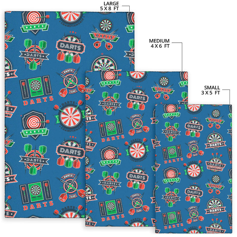 Darts Pattern Print Design 02 Area Rug