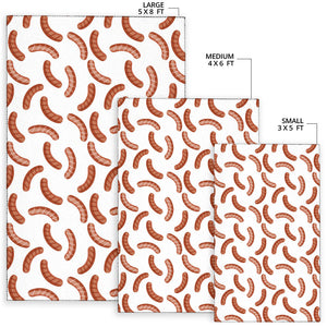 Sausage Pattern Print Design 04 Area Rug