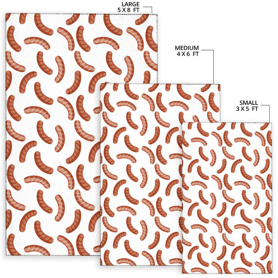Sausage Pattern Print Design 04 Area Rug