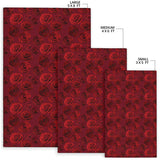 Rose Pattern Print Design 03 Area Rug