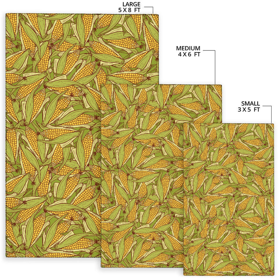 Corn Pattern Print Design 01 Area Rug