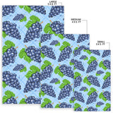 Watercolor Grape Pattern Area Rug