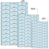 Swordfish Pattern Print Design 01 Area Rug