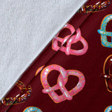 Pretzels Pattern Print Design 05 Premium Blanket