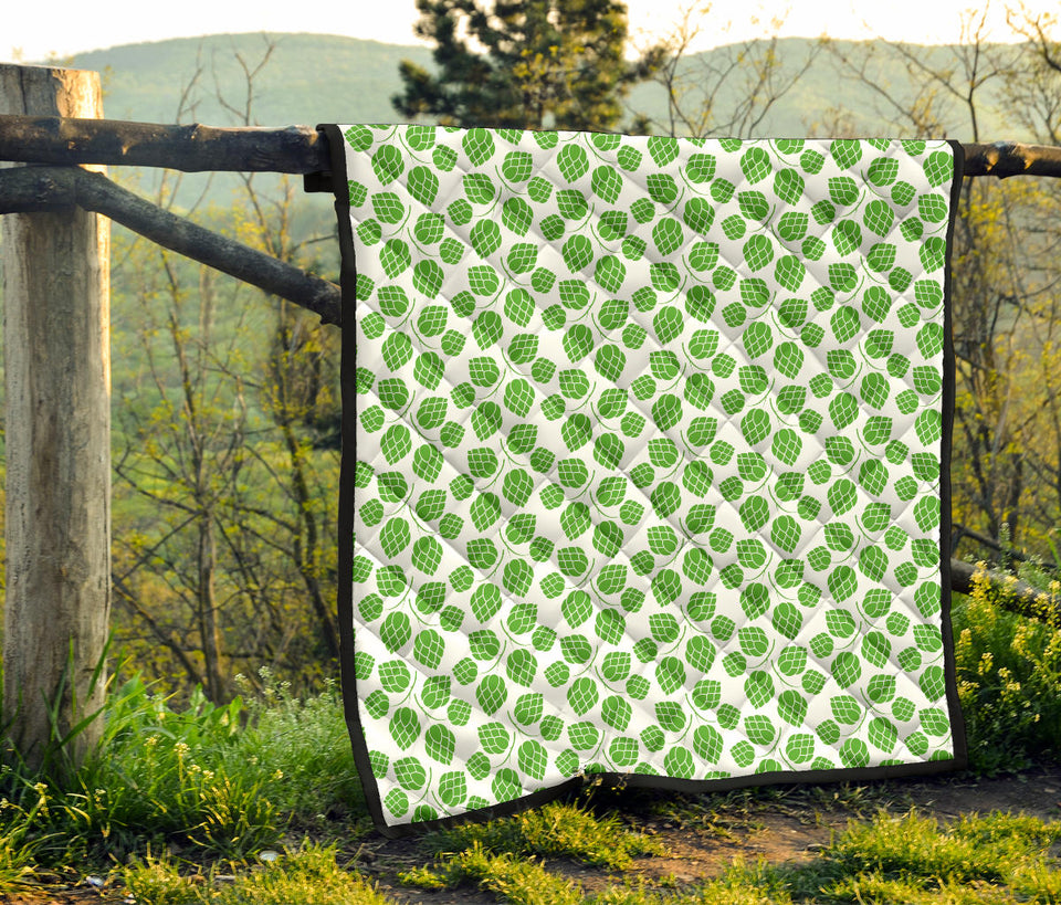 Hop Pattern Background Premium Quilt