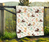 Cute Chihuahua Puppie Pattern Premium Quilt