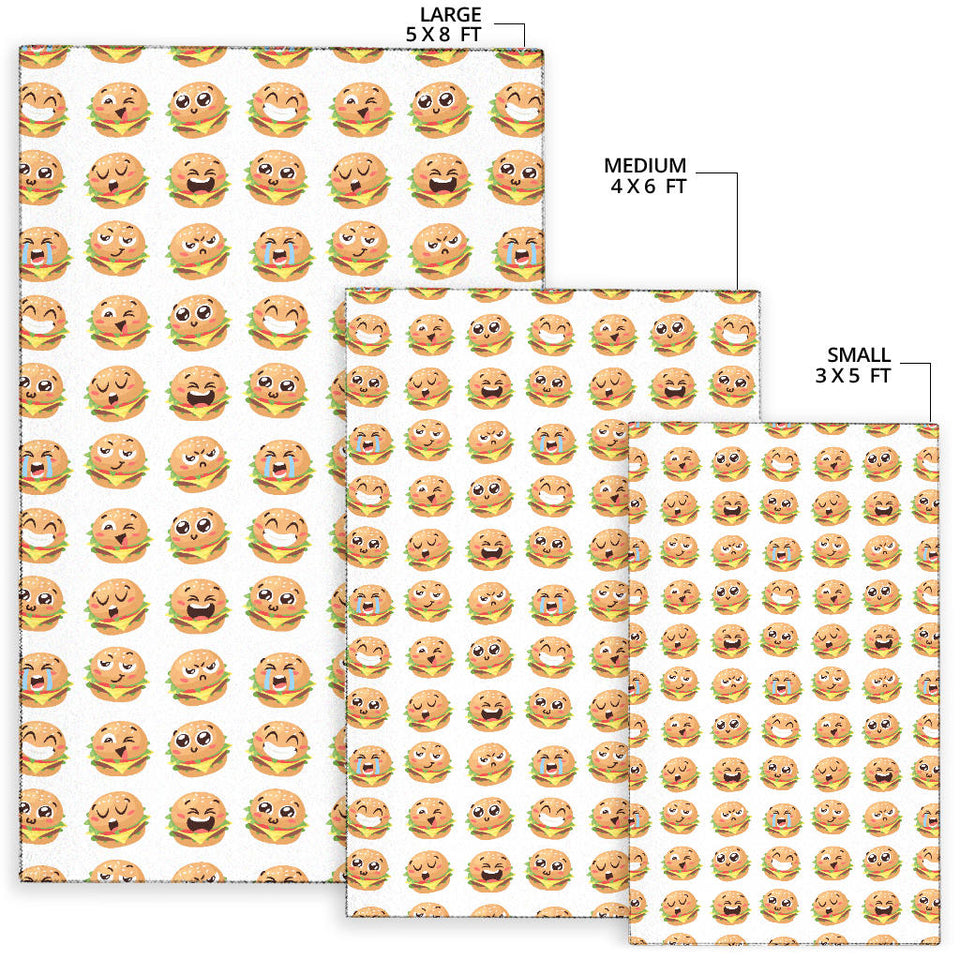 Hamburger Pattern Print Design 04 Area Rug