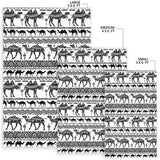 Camel Polynesian Tribal Pattern Area Rug