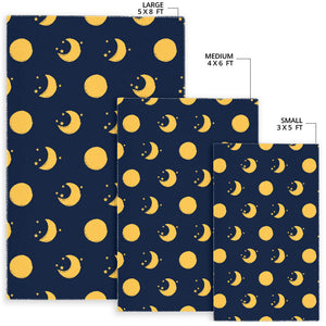 Moon Star Pattern Area Rug