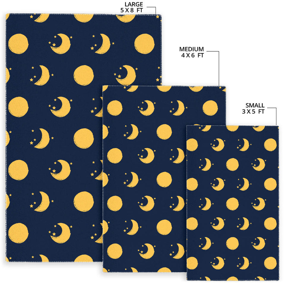 Moon Star Pattern Area Rug