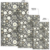 Gear Pattern Print Design 02 Area Rug