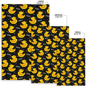 Duck Toy Pattern Print Design 05 Area Rug