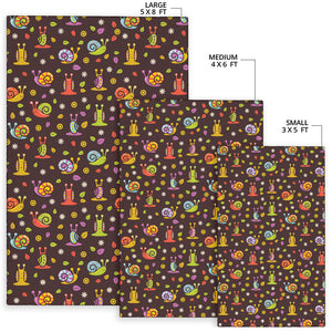 Snail Pattern Print Design 02 Area Rug