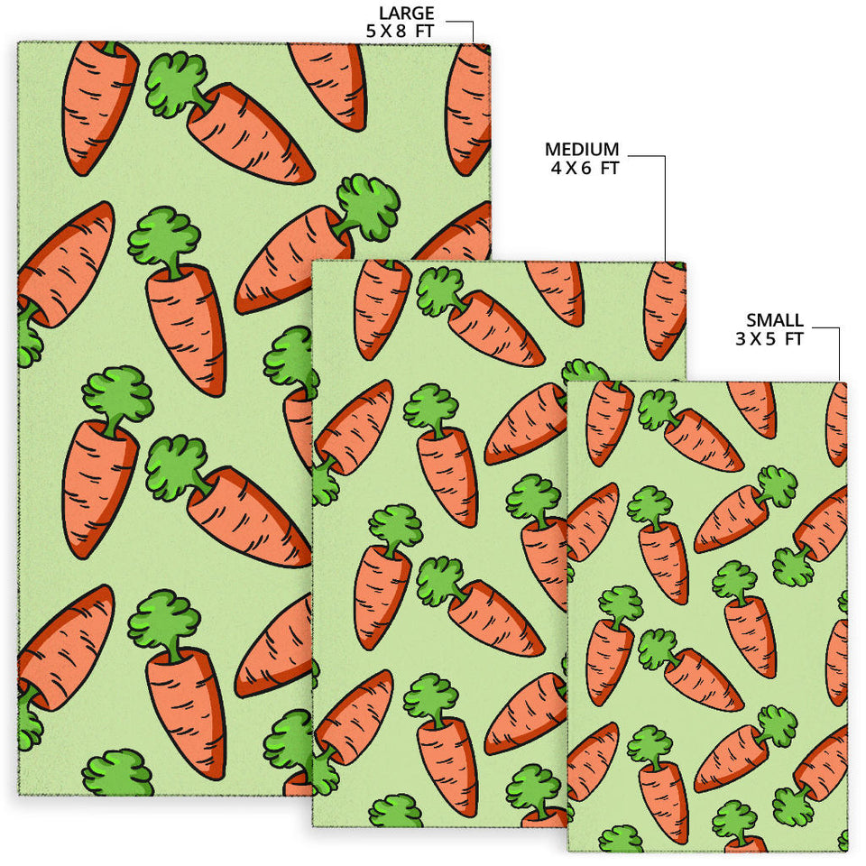 Carrot Pattern Print Design 05 Area Rug
