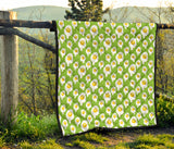 Fried Eggs Pattern Print Design 01 Premium Quilt