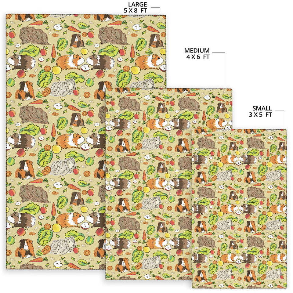 Guinea Pig Pattern Print Design 04 Area Rug
