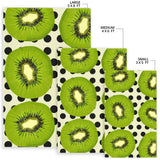 Kiwi Black Dot Background Area Rug