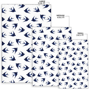 Swallow Pattern Print Design 03 Area Rug