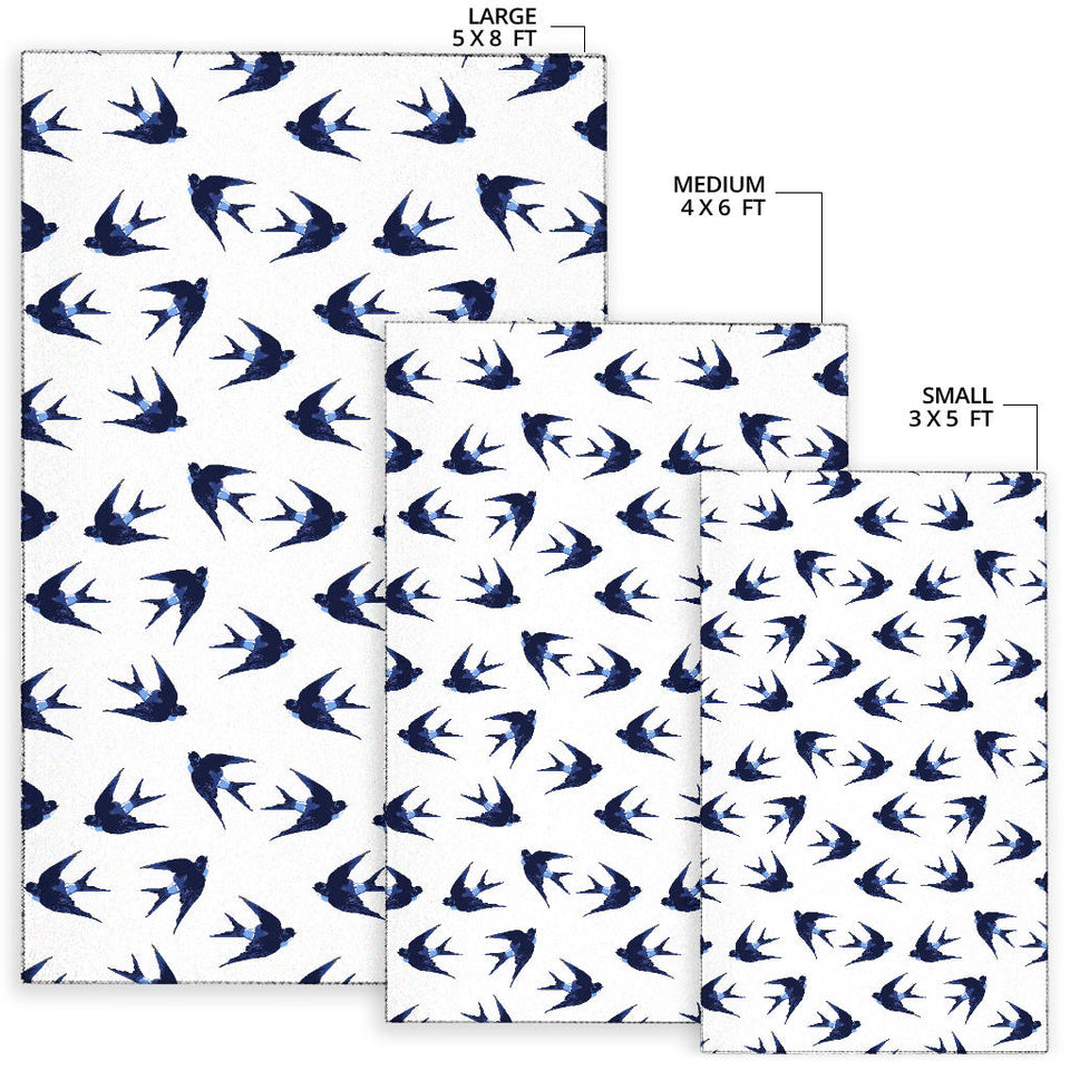 Swallow Pattern Print Design 03 Area Rug