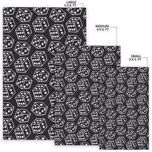 Dice Pattern Print Design 01 Area Rug
