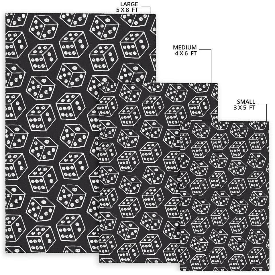 Dice Pattern Print Design 01 Area Rug