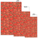 Red Tomato Pattern Area Rug