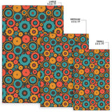 Gear Pattern Print Design 01 Area Rug