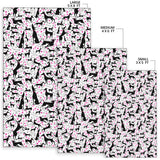 Greyhound Pattern Print Design 02 Area Rug