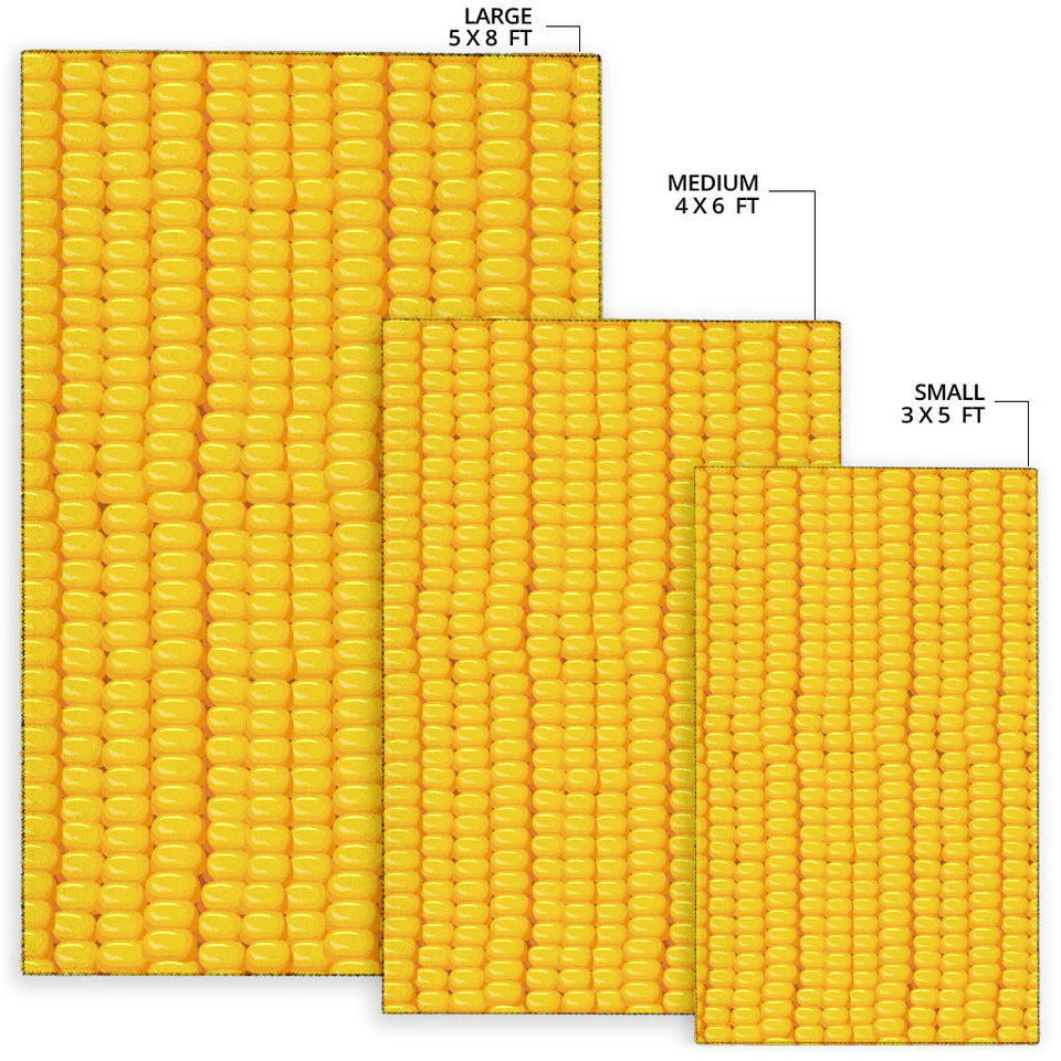 Corn Pattern Print Design 04 Area Rug