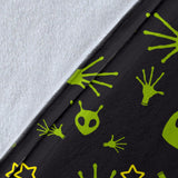 Alien Pattern Print Design 02 Premium Blanket